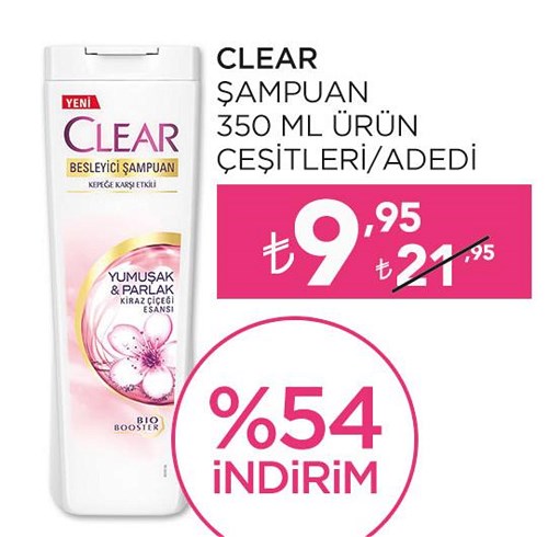 Clear Şampuan 350 ml Ürün Çeşitleri image