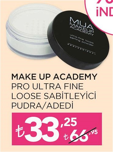 Make Up Academy Pro Ultra Fine Loose Sabitleyici Pudra image