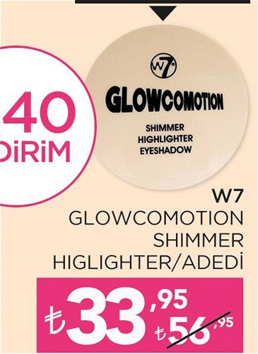 W7 Glowcomotion Shimmer Higlighter image