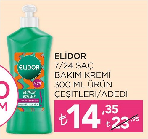 Elidor 7/24 Saç Bakım Kremi 300 ml Ürün Çeşitleri image