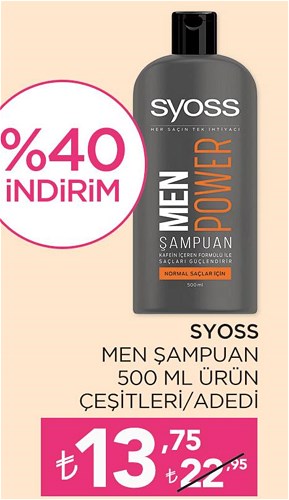 Syoss Men Şampuan 500 ml Ürün Çeşitleri image