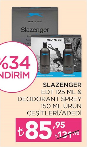 Slazenger Edt 125 ml&Deodorant Sprey 150 ml Ürün Çeşitleri image