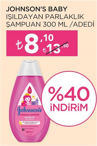 Johnson's Baby Işıldayan Parlaklık Şampuan 300 ml image