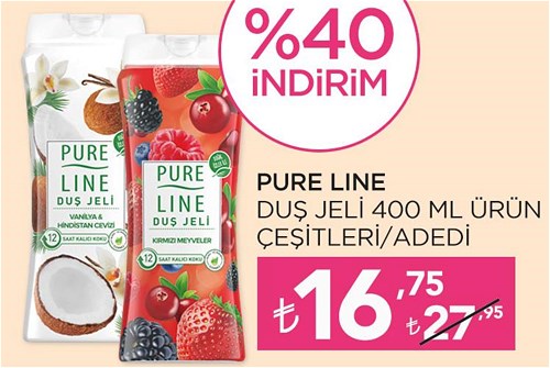 Pure Line Duş Jeli 400 ml ürün Çeşitleri image