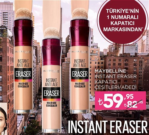 Maybelline Instant Eraser Kapatıcı Çeşitleri/Adedi image