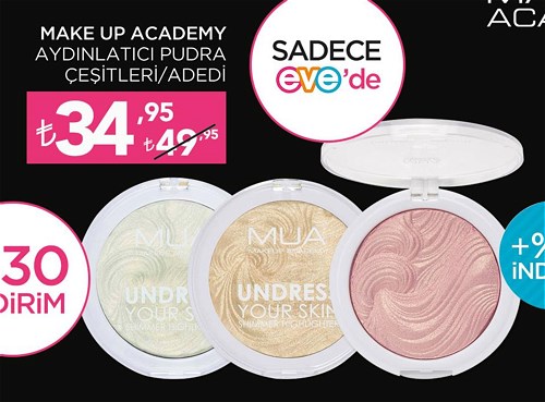 Make Up Academy Aydınlatıcı Pudra Çeşitleri/Adedi image