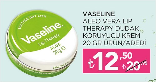 Vaseline Aloe Vera Lip Therapy Dudak Koruyucu Krem 20 gr image