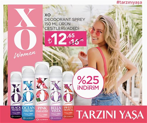 Xo Deodorant Sprey 150 ml Ürün Çeşitleri image