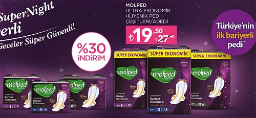 Molped Ultra Ekonomik Hijyenik Ped Çeşitleri/Adedi image