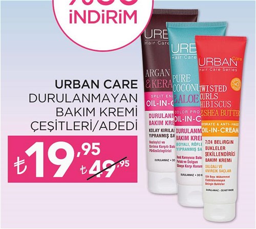 Urban Care Durulanmayan Bakım Kremi Çeşitleri/Adet image