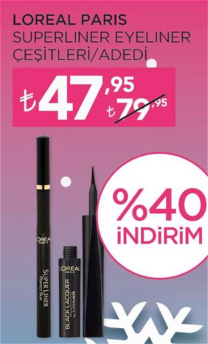 Loreal Paris Superliner Eyeliner Çeşitleri/Adedi image