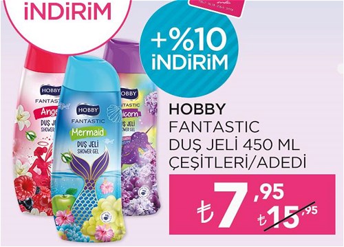 Hobby Fantastic Duş Jeli 450 ml Çeşitleri image