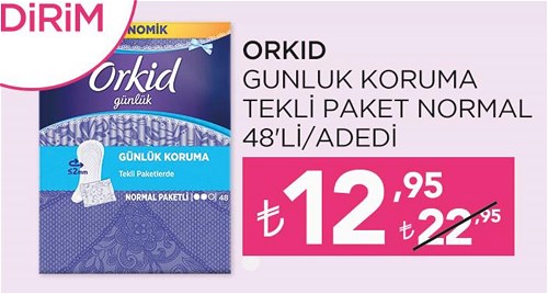 Orkid Günlük Koruma Tekli Paket Normal 48'li image