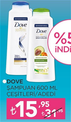 Dove Şampuan 600 ml Çeşitleri image