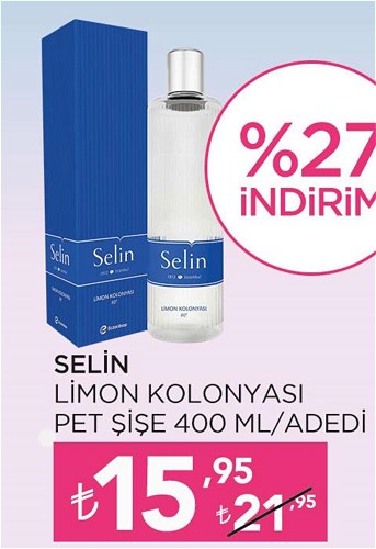 Selin Limon Kolonyası Pet Şişe 400 ml image