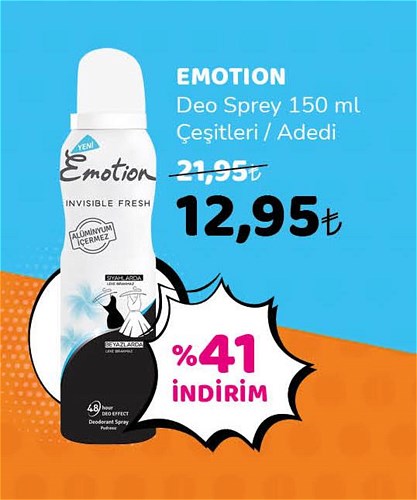 Emotion Deo Sprey 150 ml Çeşitleri / Adedi image