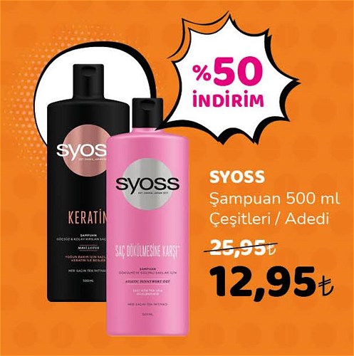 Syoss Şampuan 500 ml Çeşitleri / Adet image