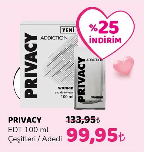 Privacy Edt 100 ml Çeşitleri / Adedi image