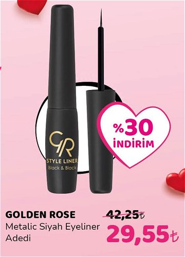 Golden Rose Metalic Siyah Eyeliner image