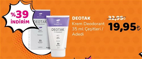 Deotak Krem Deodorant 35 ml Çeşitleri / Adedi image