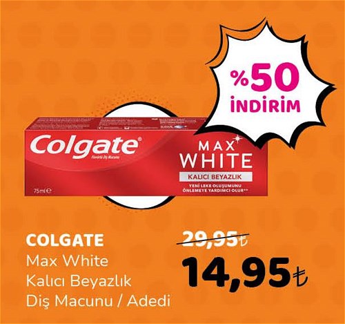 Colgate Max White Kalıcı Beyazlık Diş Macunu / Adedi image