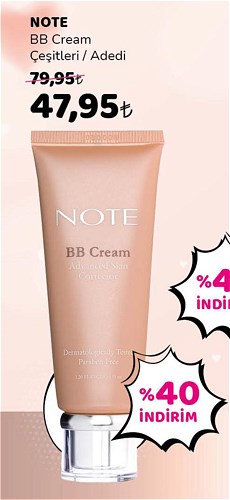 Note BB Cream Çeşitleri / Adedi image