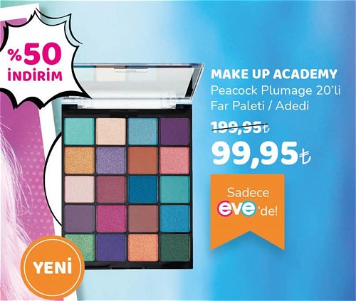 Make Up Academy Peacock Plumage 20'li Far Paleti / Adedi image