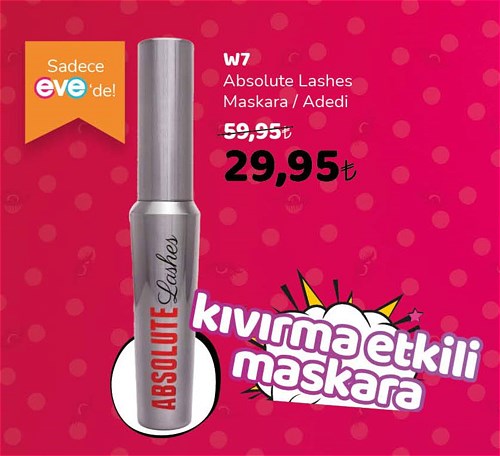 W7 Absolute Lashes Maskara image