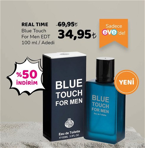 Real Time Blue Touch For Men Edt 100 ml image