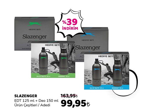 Slazenger Edt 125 ml + Deo 150 ml Ürün Çeşitleri / Adedi image