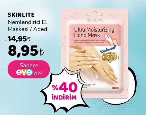 Skinlite Nemlendirici El Maskesi image