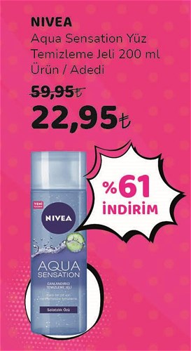 Nivea Aqua Sensation Yüz Temizleme Jeli 200 ml image