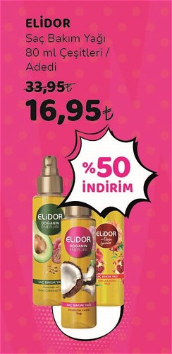 Elidor Saç Bakım Yağı 80 ml Çeşitleri image