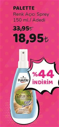 Palette Renk Açıcı Sprey 150 ml image