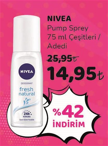 Nivea Pump Sprey 75 ml Çeşitleri image