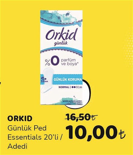 Orkid Günlük Ped Essentials 20'li image