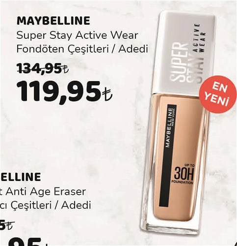 Maybelline Super Stay Active Wear Fondöten Çeşitleri/Adedi image