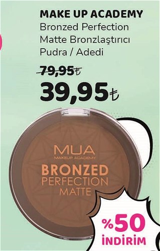 Make Up Academy Bronzed Perfection Matte Bronzlaştırıcı Pudra image