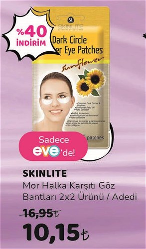 Skinlite Mor Halka Karşıtı Göz Bantları 2x2 Ürünü image