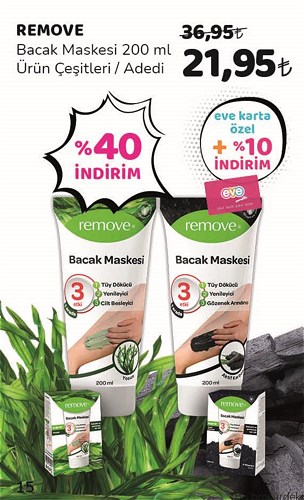 Remove Bacak Maskesi 200 ml Ürün Çeşitleri image