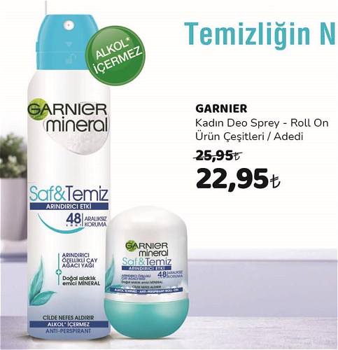 Garnier Kadın Deo Sprey-Roll On Ürün Çeşitleri/Adedi image