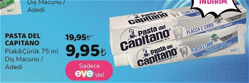 Pasta Del Capitano Plak&Çürük 75 ml Diş Macunu image