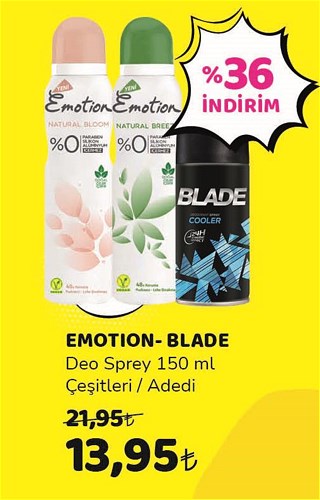 Emotion-Blade Deo Sprey 150 ml Çeşitleri / Adedi image