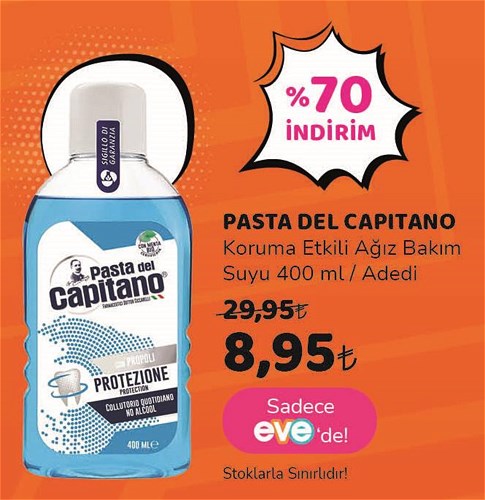 Pasta Del Capitano Koruma Etkili Ağız Bakım Suyu 400 ml image