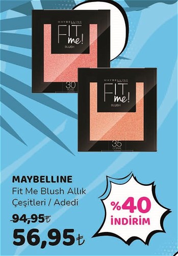 Maybelline Fit Me Blush Allık Çeşitleri/Adedi image