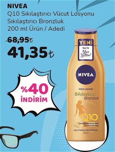 Nivea Q10 Sıkılaştırıcı Vücut Losyonu Sıkılaştırıcı Bronzluk 200 ml image