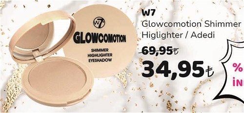 W7 Glowcomotion Shimmer Higlighter image