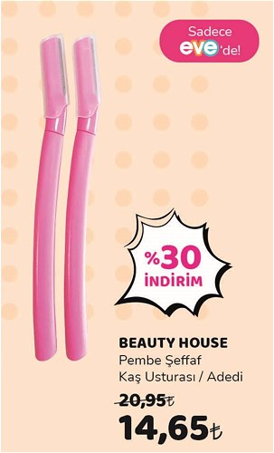 Beauty House Pembe Şeffaf Kaş Usturası image