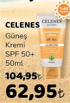 Celenes Güneş Kremi Spf 50+ 50 ml image