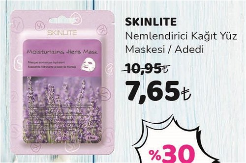 Skinlite Nemlendirici Kağıt Yüz Maskesi image